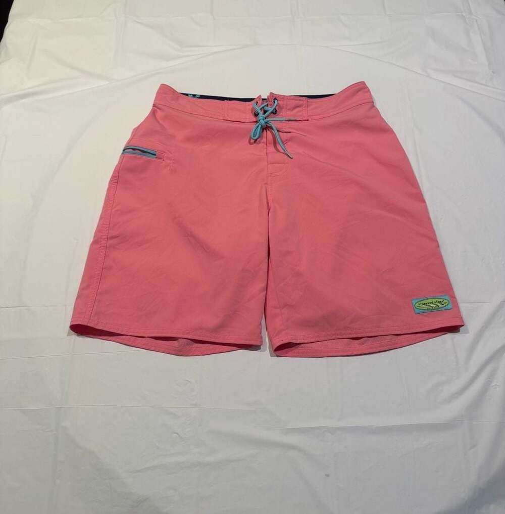 Vineyard Vines Men's Pink Boardshorts Swim Trunks Size 32
